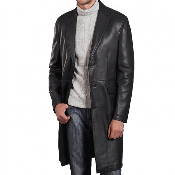 Long coat leather jacket – Modern fashion jacket photo blog