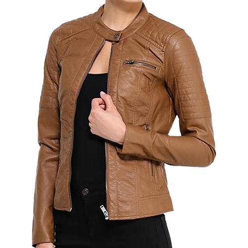 Brown Soft Leather Jacket For Women - Leather Jackets USA