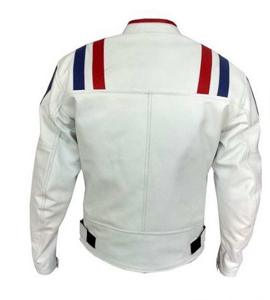 Armor-Striped-White-Color-Bikers-Racing-Leather-jacket-back