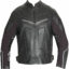 A Armor Motorcycle Leather Racing Jacket In Black