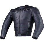 BLADE ARMOR MOTORCYCLE RIDING BIKER LEATHER JACKET IN BLACK