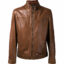 Brown Color Men bomber leather jacket