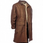 Duster Long Leather Coat