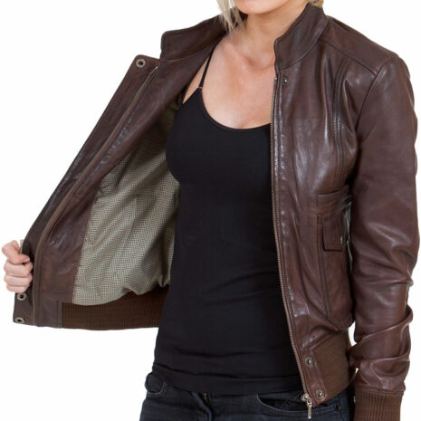 Women's-Brown-Leather-Bomber-Jacket-sidebar