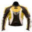 Yellow & Black Combination Biker Jacket