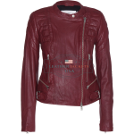 A-Stylish-Burgundy-fashion-Leather-Jacket-For-Women
