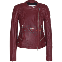 A-Stylish-Burgundy-fashion-Leather-Jacket-For-Women