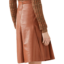 women-copper-color-leather-panel-skirt