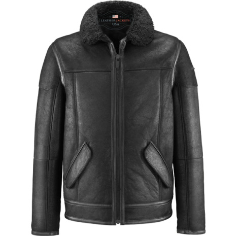 Premium Quality Flight Black Leather Jacket