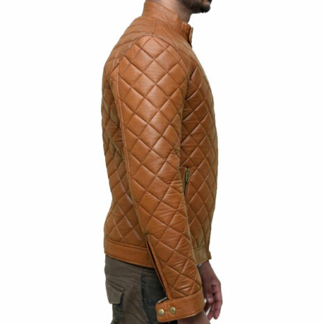 Extremely Quilted and Fashioned Leather Jacket