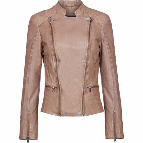 Snow Queen Leather Jacket For Women