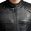 David Beckham Black Vintage Leather Jacket