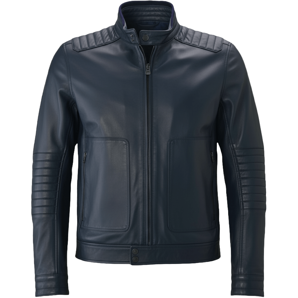 Blue Cavallino Rampante Bomber Jacket For Men’s