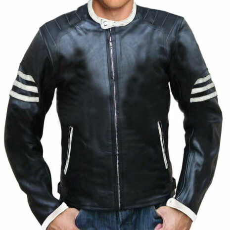 Ghost Rider Style Black Leather Jacket