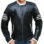 Ghost Rider Style Black Leather Jacket
