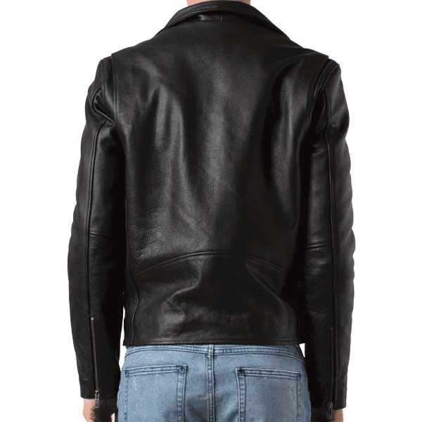 Black color G eazy Leather Jack backside